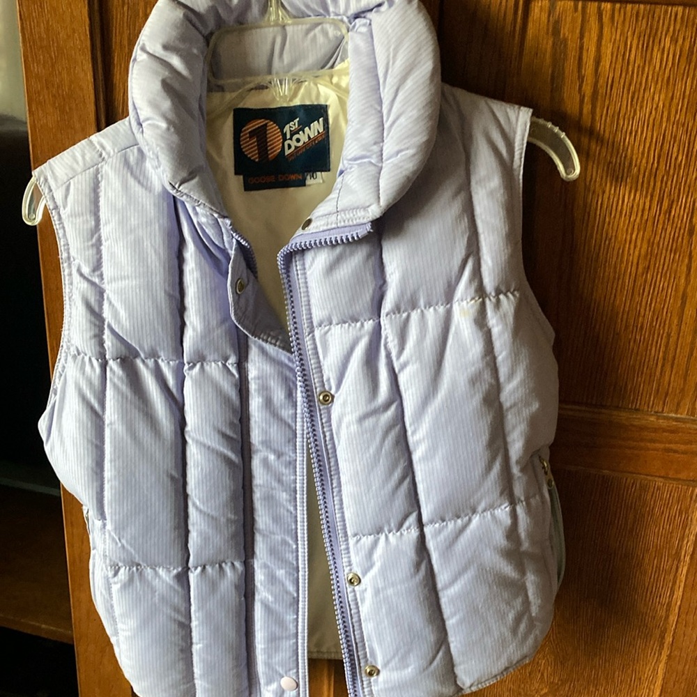 1st Down Puffer Vest in Light Purple